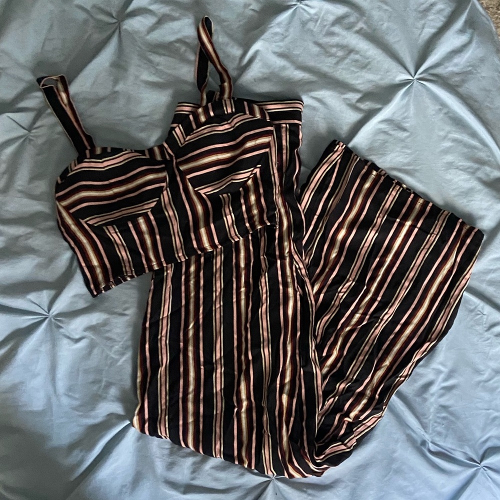 Multicolor Striped Matching Set
